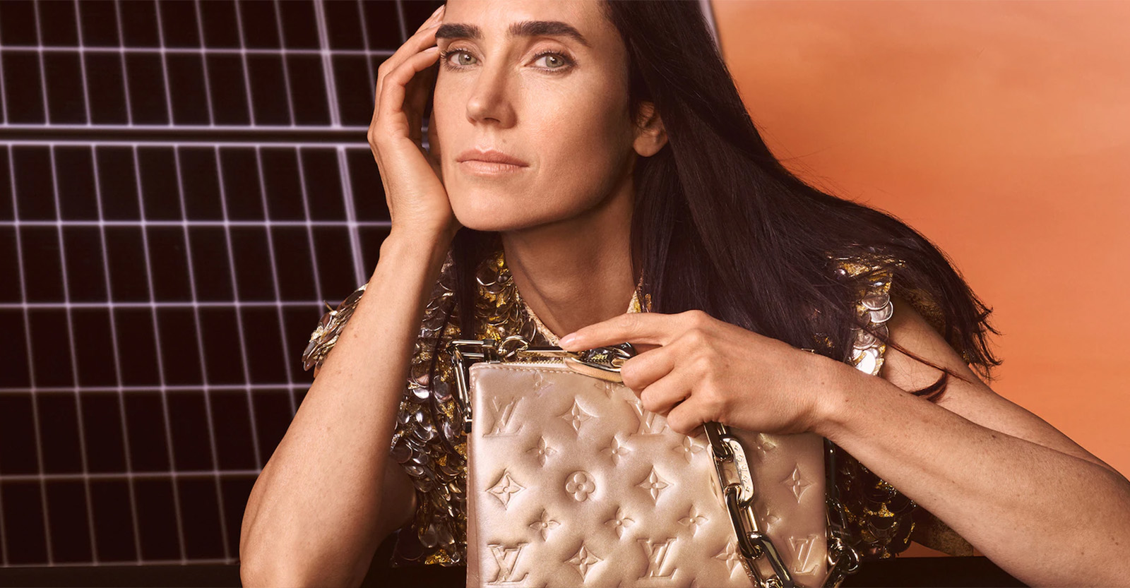 JENNIFER CONNELLY: Louis Vuitton Cruise 2023 by David Sims